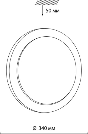 картинка Настенно-потолочный светильник Kafa 7606/CL от магазина BTSvet