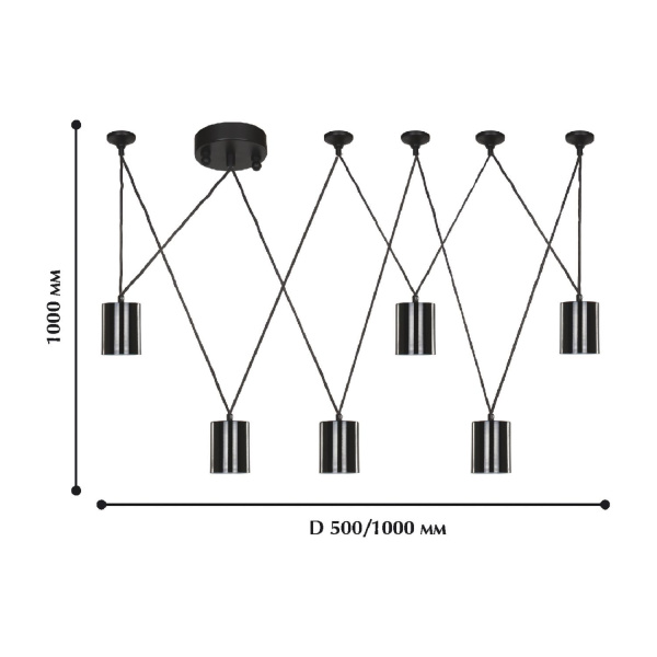 картинка Каскадный подвесной светильник Actuel 1441-6P от магазина BTSvet