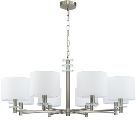 картинка Подвесная люстра Novella 641/8PL E14*60W Satin nickel от магазина BTSvet