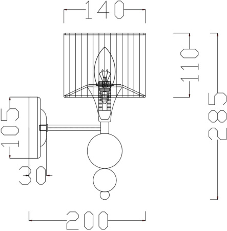 картинка Бра Lauren FR5093WL-01CH от магазина BTSvet