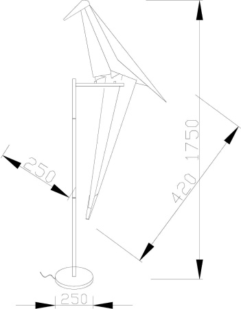 картинка Торшер светодиодный Birds V3074-1FL от магазина BTSvet