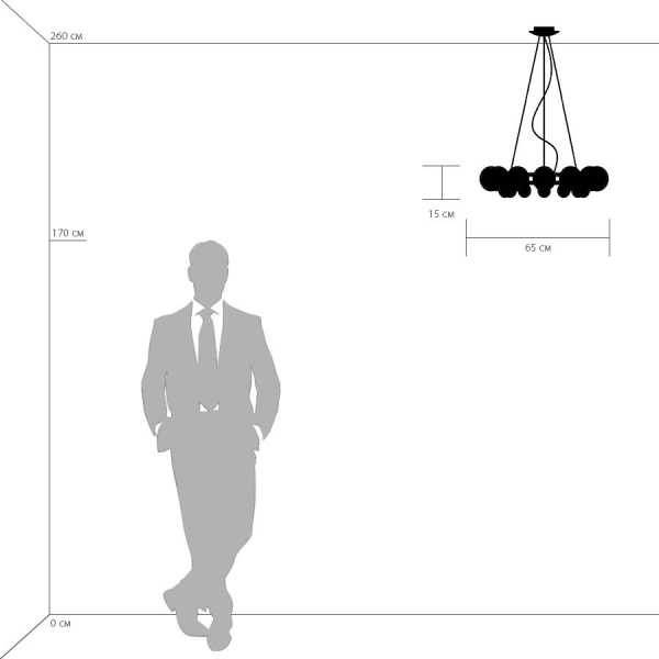 картинка Люстра в форме шарика SIMPLE LIGHT 801124 от магазина BTSvet