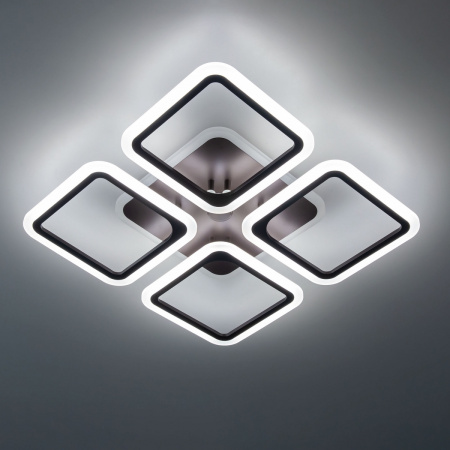 картинка Потолочная люстра светодиодная с управлением голосом и смартфоном с пультом регулировкой цветовой температуры и яркости Марсель CL232A145E RGB от магазина BTSvet