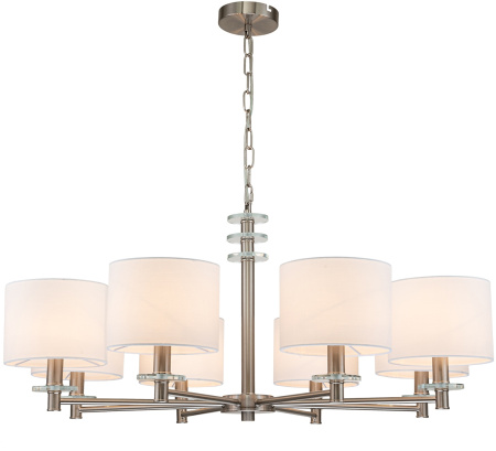 Подвесная люстра Novella 641/8PL E14*60W Satin nickel