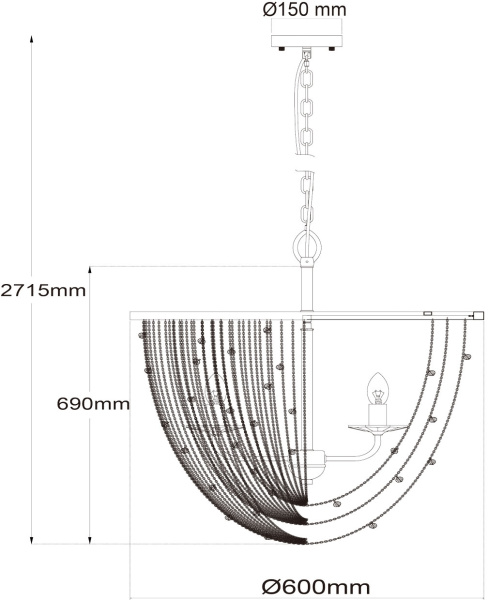 картинка Подвесная люстра Валенсия 299011906 от магазина BTSvet