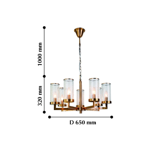 картинка Подвесная люстра Assembly 2060-7P от магазина BTSvet