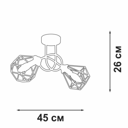 картинка Потолочная люстра на штанге V4930-1/2PL от магазина BTSvet