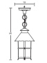 картинка Уличный подвесной светильник 81505 Gb от магазина BTSvet
