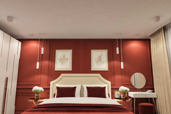 картинка Накладной светильник светодиодный DK3080-WH+RD от магазина BTSvet