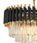 картинка Подвесная люстра хрустальная DARIAN 76017/10C GOLD BLACK от магазина BTSvet