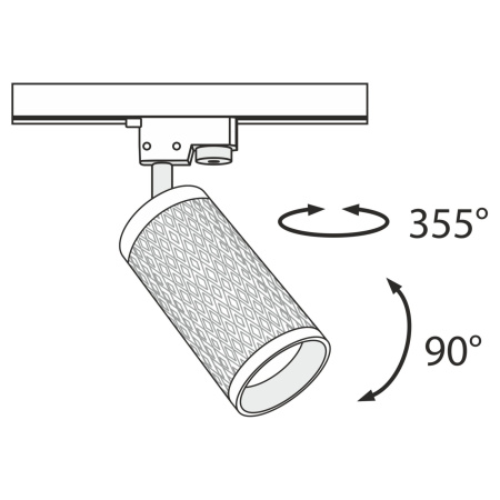 картинка Трековый светильник Track TR011-1-GU10-B от магазина BTSvet
