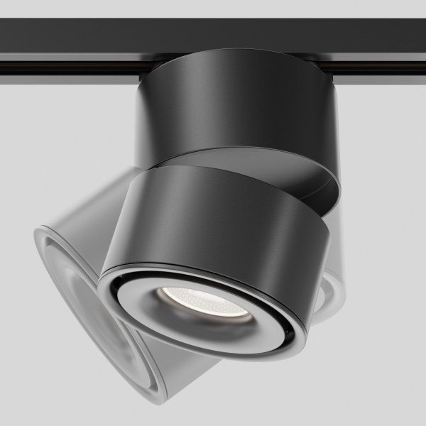 картинка Трековый светильник однофазный 220V светодиодный Yin TR084-1-15W4K-D-B от магазина BTSvet