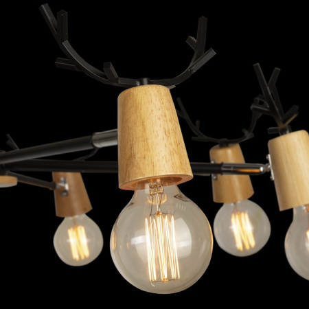 картинка Потолочная люстра для детской Sven 10024/8 Black от магазина BTSvet