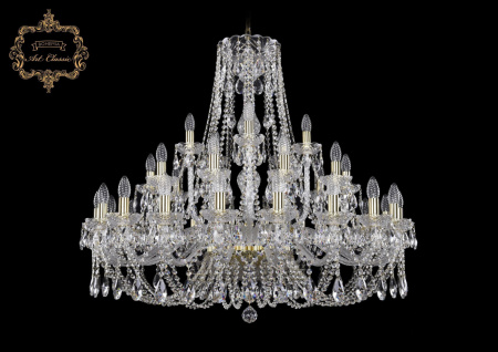 Хрустальная подвесная люстра 11.21.20+10+5.360.Gd.Sp