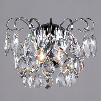 Бра Crystal 10081/2 хром/прозрачный хрусталь Strotskis