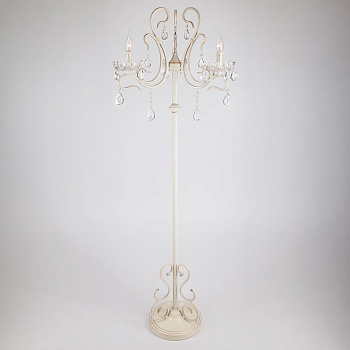 Торшер в форме подсвечника 12205/3F белый Strotskis