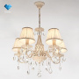 картинка Подвесная люстра хрусталь Amelia 10054/5 белый с золотом/прозрачный хрусталь Strotskis от магазина BTSvet
