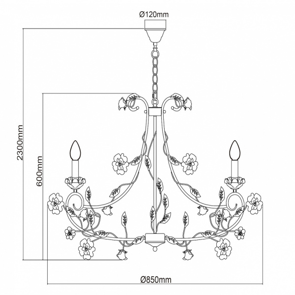 картинка Подвесная люстра Сицилия 282012208 от магазина BTSvet