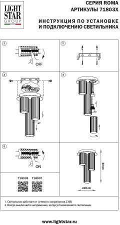 картинка Потолочная люстра Roma 718033 от магазина BTSvet