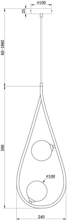 картинка Подвесная люстра Perlina FR4005PL-02B от магазина BTSvet