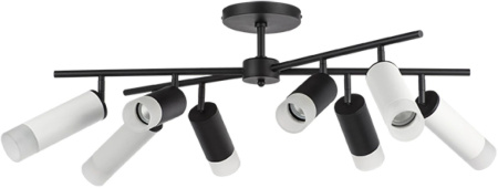 картинка Люстра потолочная на штанге Rullo LR7283748641 (571728+214437-4+214486-4+202431-8) от магазина BTSvet