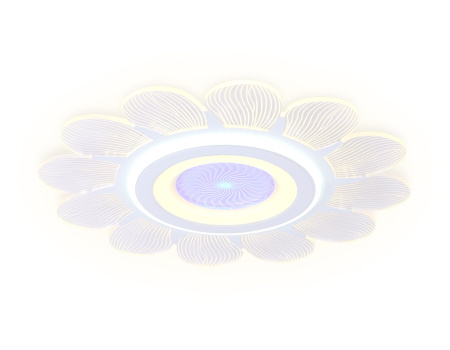 картинка Потолочная люстра светодиодная с пультом регулировкой цветовой температуры и яркости с ночным режимом ACRYLICA AK4301 от магазина BTSvet