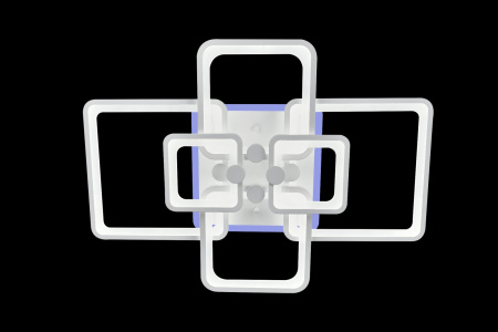 картинка Потолочная люстра светодиодная с пультом и управлением смартфоном регулировкой цветовой температуры и яркости ночным режимом и таймером HIGH-TECH LED LAMPS 82016 от магазина BTSvet