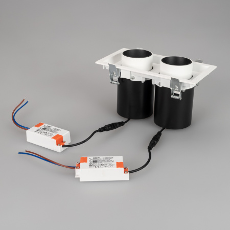 картинка LED спот встраиваемый LTD-PULL-S110x210-2x10W Day4000 (WH, 24 deg, 230V) (Arlight, IP20 Металл, 5 лет) 031361 от магазина BTSvet