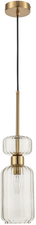 картинка Подвесной светильник Gloss 1141/1S E14*60W Antigue copper/Beige от магазина BTSvet