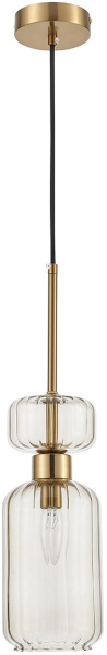 картинка Подвесной светильник Gloss 1141/1S E14*60W Antigue copper/Beige от магазина BTSvet