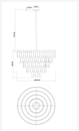 картинка Подвесная люстра Rosie 3511/17 LM-16 от магазина BTSvet