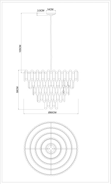 картинка Подвесная люстра Rosie 3511/17 LM-16 от магазина BTSvet
