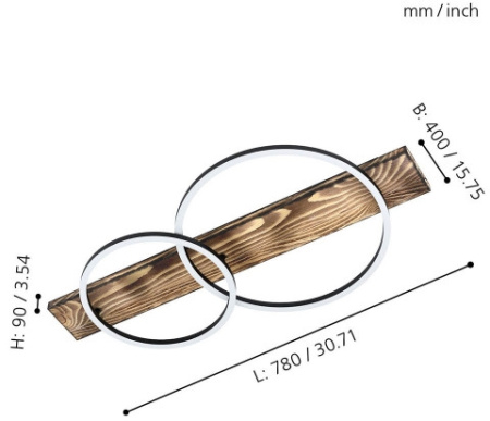 картинка Потолочная люстра светодиодная Boyal 99408 от магазина BTSvet