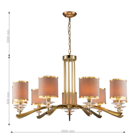 картинка Подвесная люстра Rocca 2689-9P от магазина BTSvet