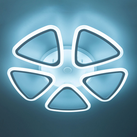 картинка Потолочная люстра светодиодная с управлением голосом и смартфоном с пультом регулировкой цветовой температуры и яркости Мальта Смарт CL234A250E RGB от магазина BTSvet