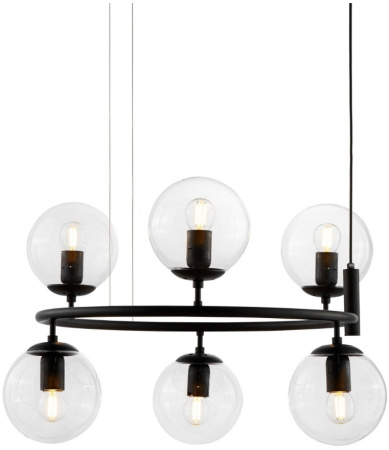 картинка Подвесная люстра LDP 6034-6 RND BK от магазина BTSvet