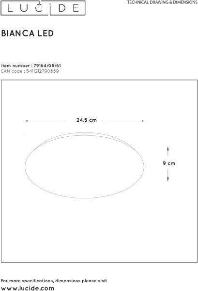 картинка Потолочный светодиодный светильник Bianca-led 79164/08/61 от магазина BTSvet