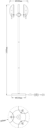 картинка Торшер V7092-3F Ardis от магазина BTSvet