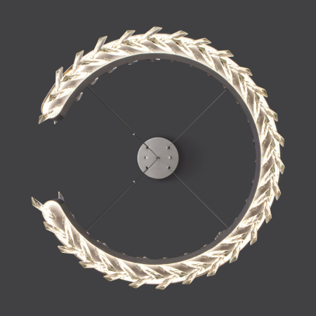 картинка Подвесная люстра светодиодная хрустальная с пультом Parete 432/1 от магазина BTSvet