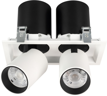 LED спот встраиваемый LTD-PULL-S110x210-2x10W Warm3000 (WH, 24 deg, 230V) (Arlight, IP20 Металл, 5 лет) 031362