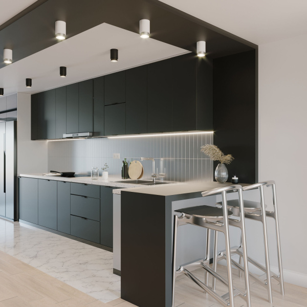 картинка Накладной светильник 10W белый/серебро Elektrostandard Cors 25032/LED от магазина BTSvet