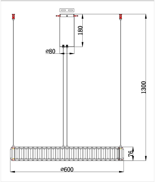 картинка Подвесная люстра хрустальная светодиодная Renata 1135/17 SP-36 от магазина BTSvet