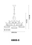 картинка Подвесная люстра Sassari 6905-5 от магазина BTSvet