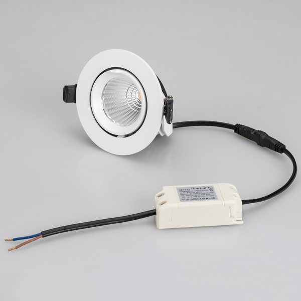 картинка Светильник встраиваемый LED LTD-EXPLORER-R100-12W Day4000 (WH, 38 deg) (Arlight, IP20 Металл, 3 года) 024027 от магазина BTSvet