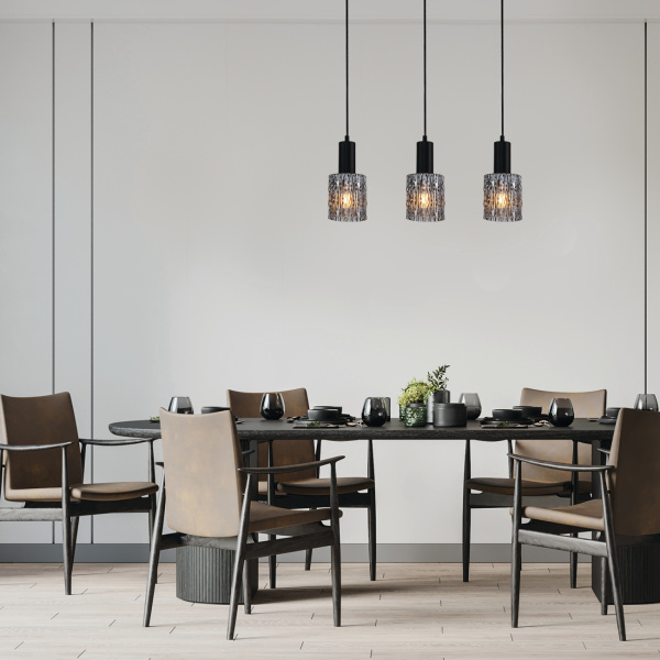 картинка Подвесной светильник Rain 10189/3S E27*40W Black от магазина BTSvet