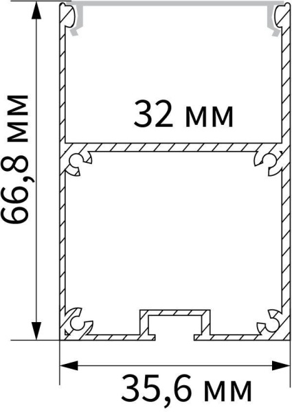 картинка Профиль для светодиодной ленты 10378 от магазина BTSvet