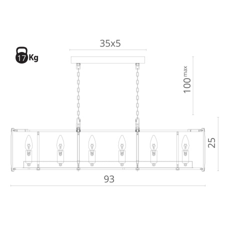 картинка Подвесная люстра Ostin 1100/02 SP-12 от магазина BTSvet