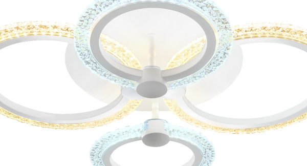 картинка Потолочная люстра светодиодная с пультом регулировкой цветовой температуры и яркости Acrylica FA4061 от магазина BTSvet