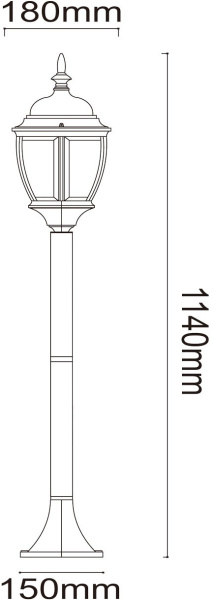 картинка Наземный фонарь уличный Fabur 804040501 от магазина BTSvet