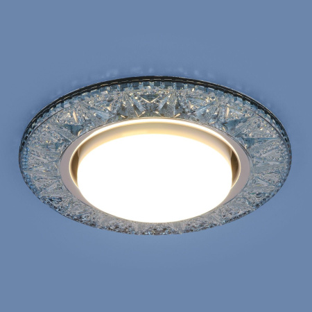 картинка Встраиваемый светильник 3022 GX53 BL лазурный от магазина BTSvet